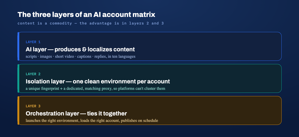 AI layer, isolation layer, orchestration layer